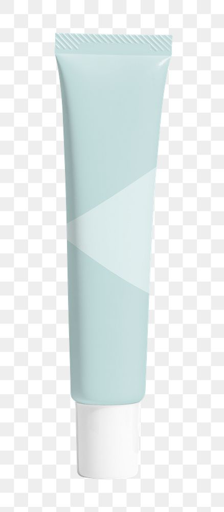 Skincare tube png product packaging, transparent background