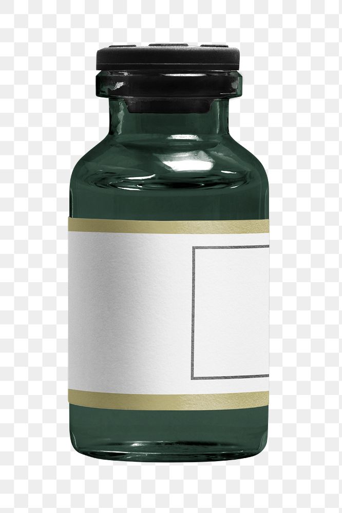 Vial bottle png health & wellness, transparent background