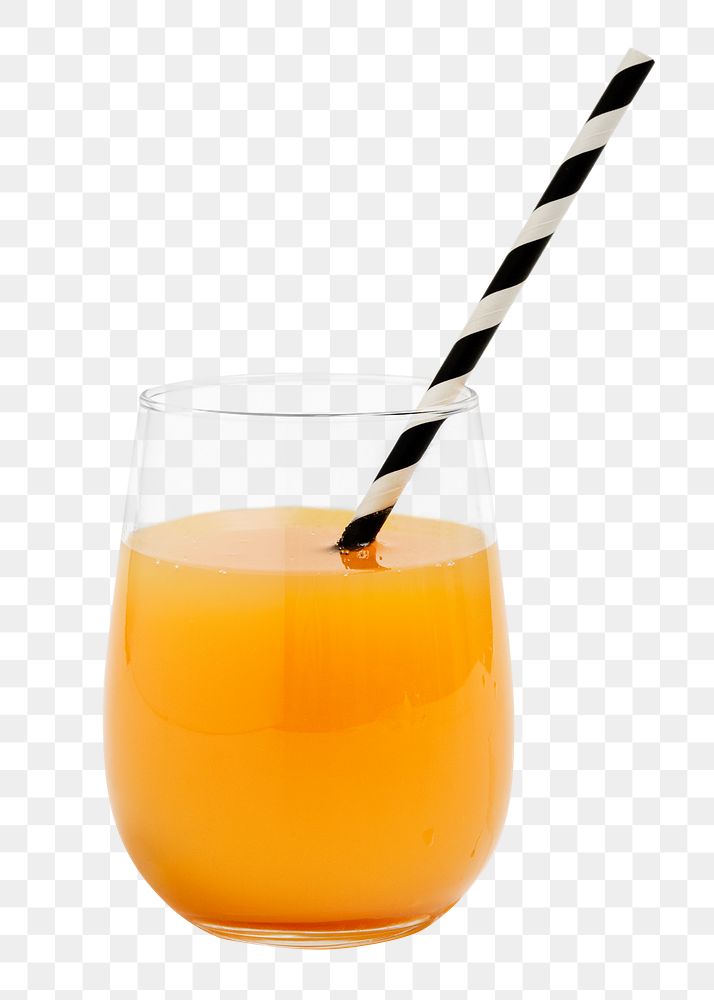 Orange juice png collage element, transparent background