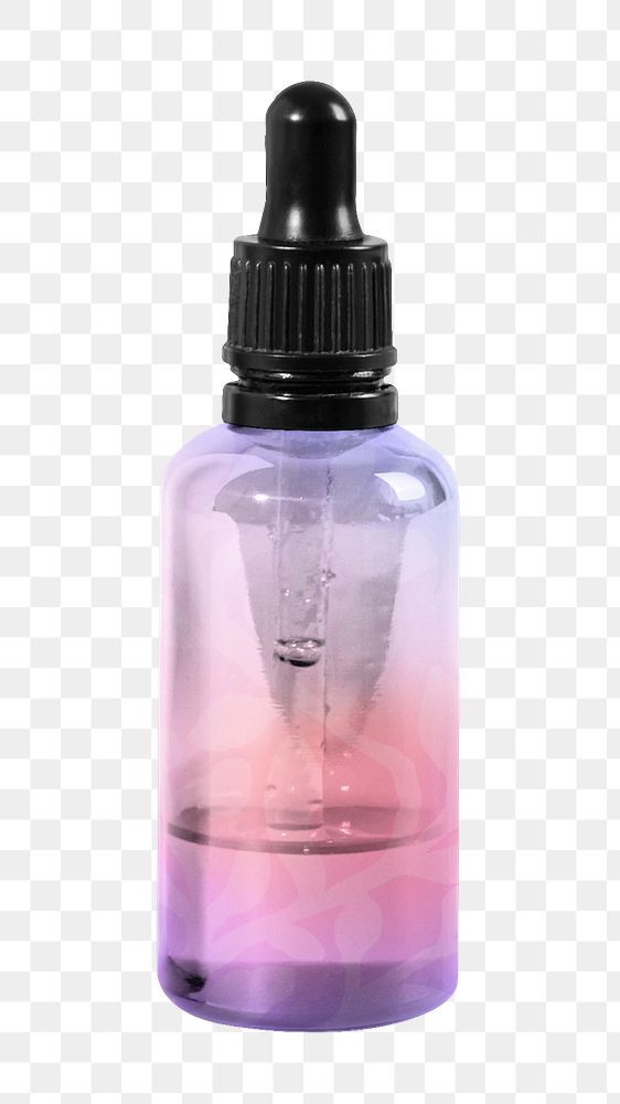 Dropper bottle png cosmetic product packaging, transparent background