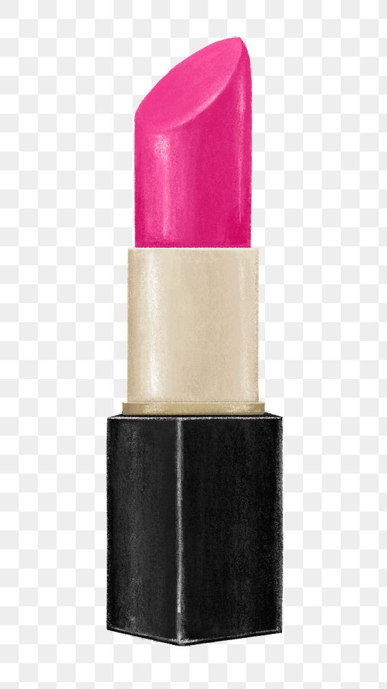 Pink lipstick png sticker, makeup & beauty illustration, transparent background