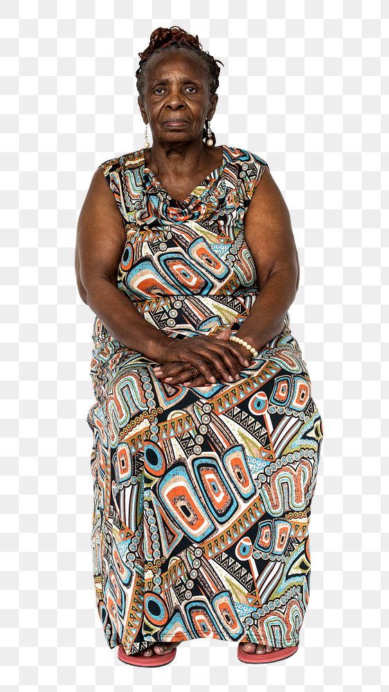 Congolese woman png, transparent background