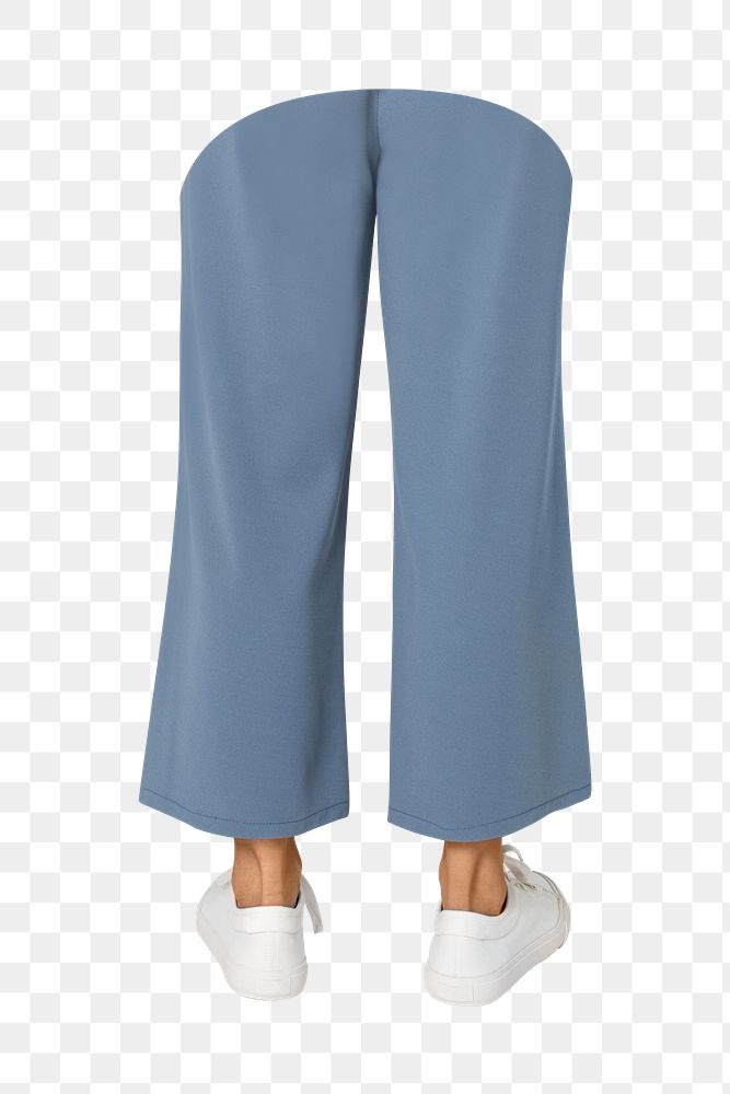 wide leg pants png, loose fit, transparent background
