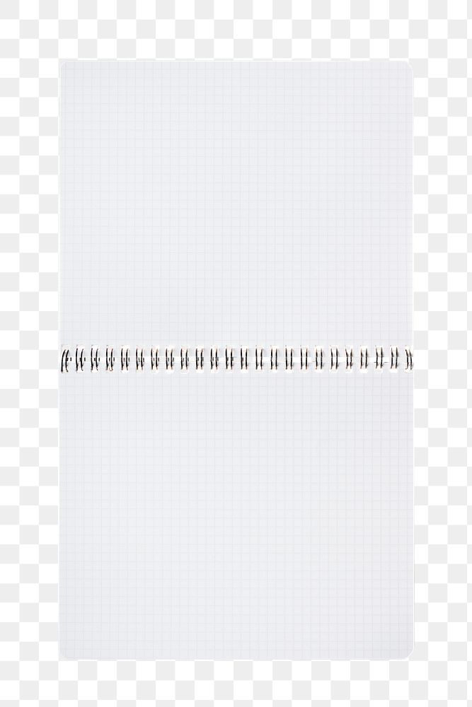 Png open notebook, isolated object, transparent background