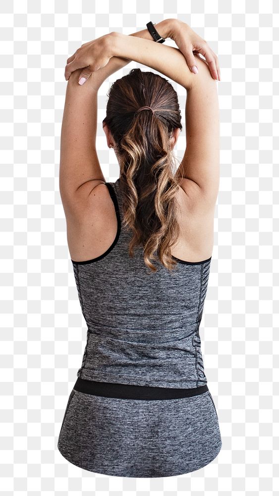 Sporty woman png, transparent background
