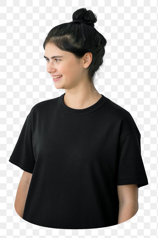Young girl png element, transparent background