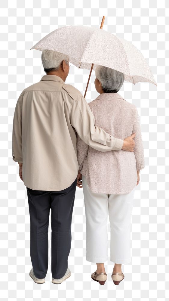 PNG Umbrella coat white background togetherness. AI generated Image by rawpixel.
