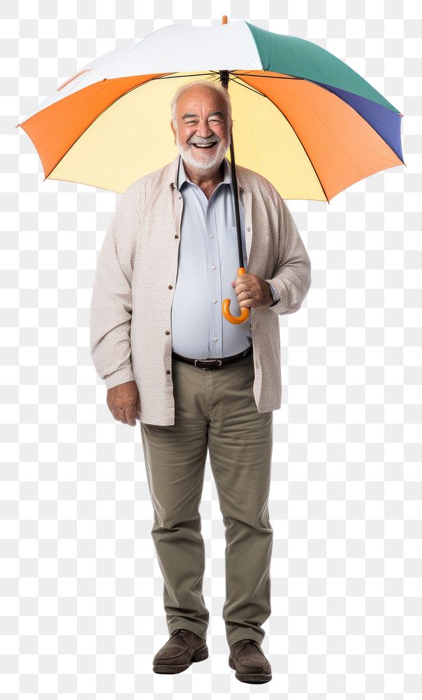 PNG Umbrella portrait smiling adult. AI generated Image by rawpixel.