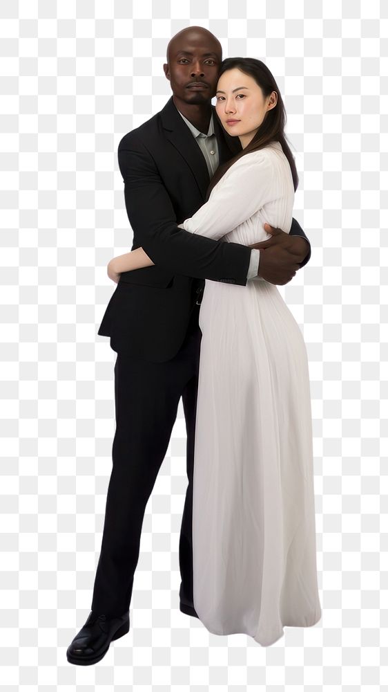 PNG Cuddle portrait fashion wedding. AI generated Image by rawpixel.