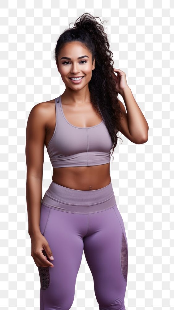 PNG Portrait spandex sports smile. AI generated Image by rawpixel.