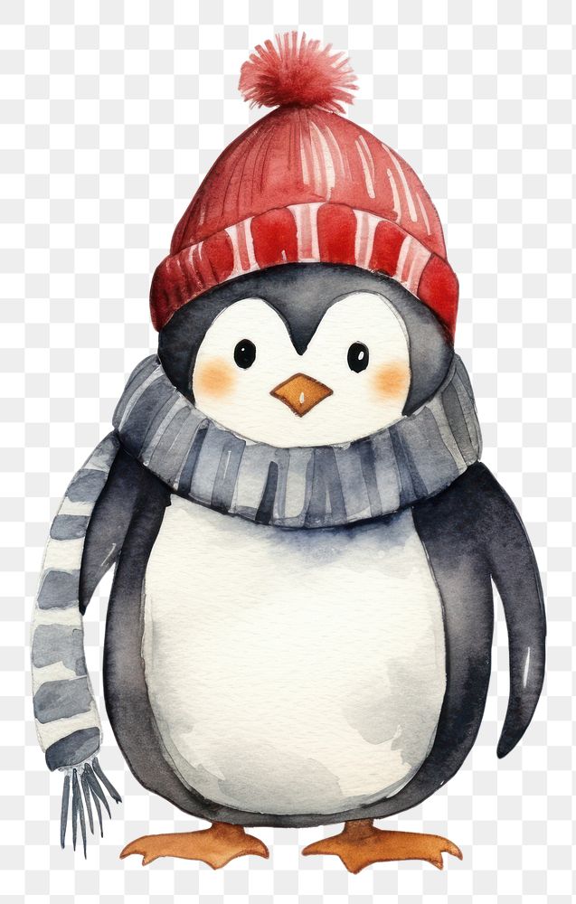 PNG Penguin winter animal bird. AI generated Image by rawpixel.