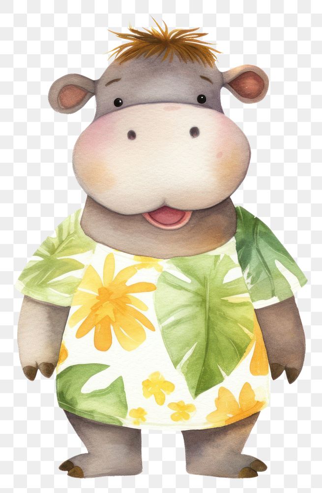 PNG Hippo cartoon nature cute. AI generated Image by rawpixel.