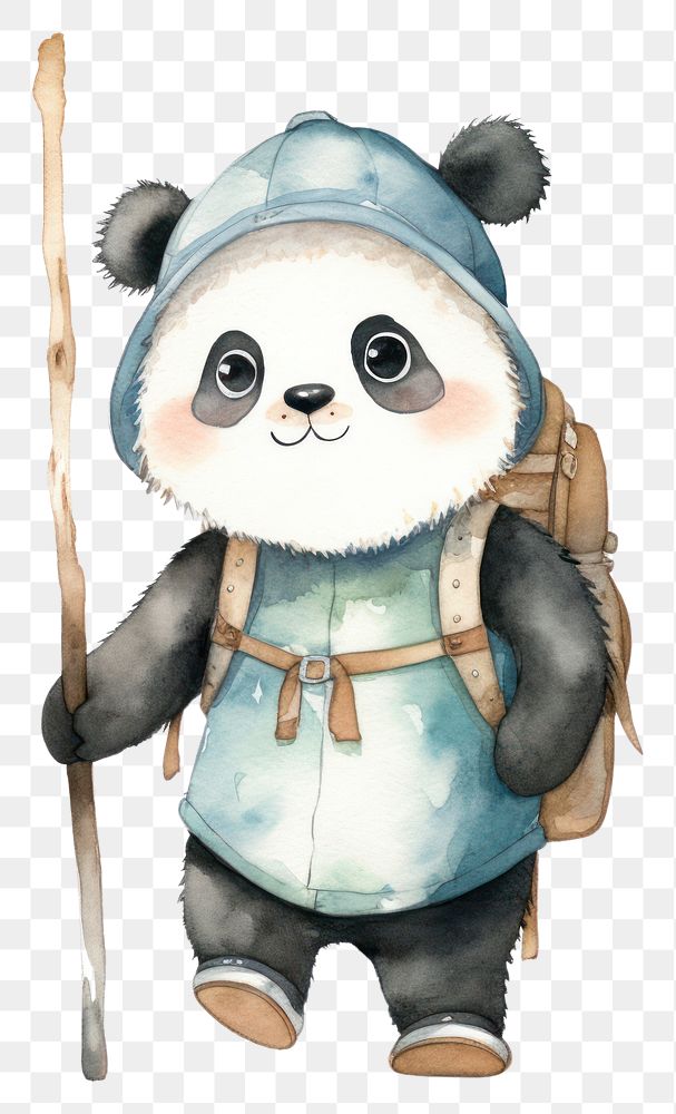 PNG Panda cartoon cute toy. AI generated Image by rawpixel.
