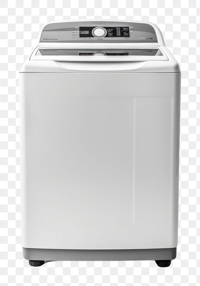 PNG Top-loading washing machine appliance white background technology. AI generated Image by rawpixel.
