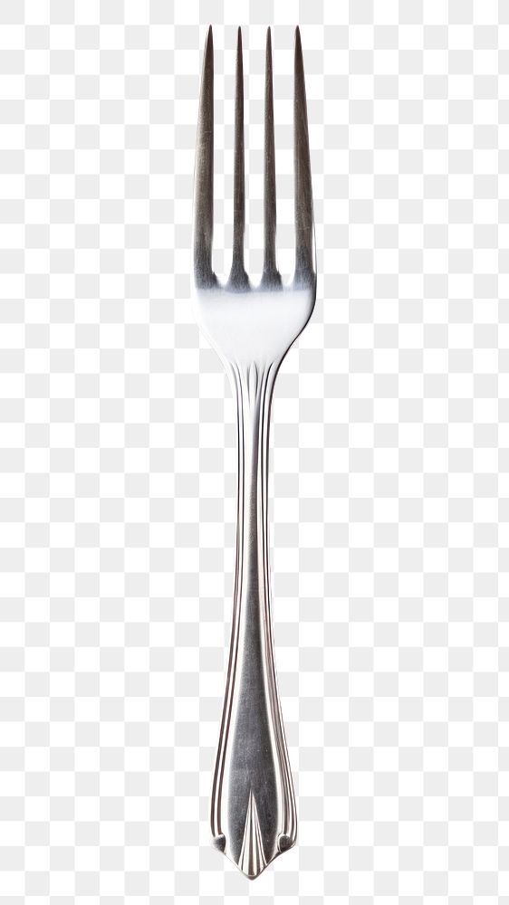 PNG  Silver fork white background silverware simplicity. AI generated Image by rawpixel.