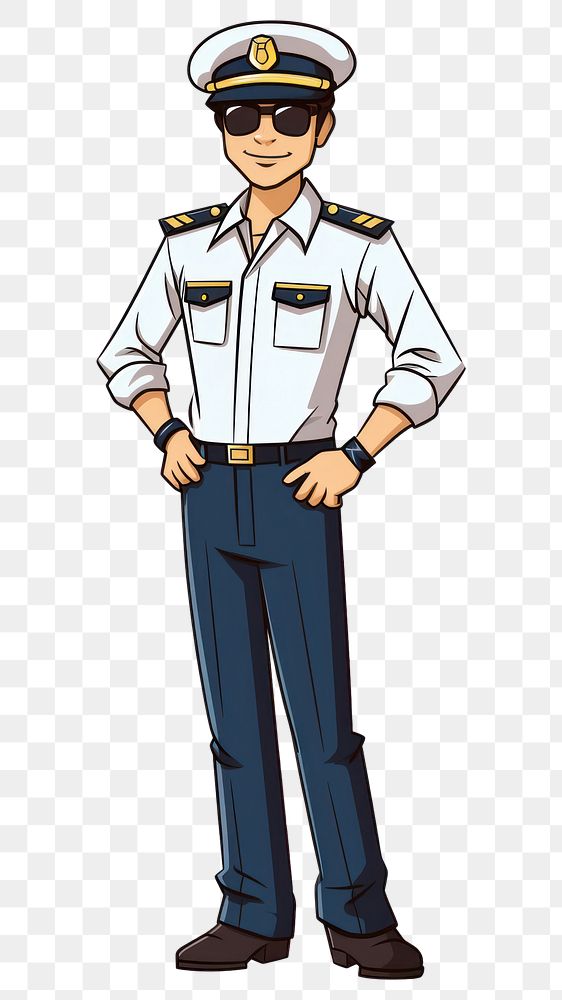 PNG Plane pilot man officer adult white background. AI generated Image by rawpixel.