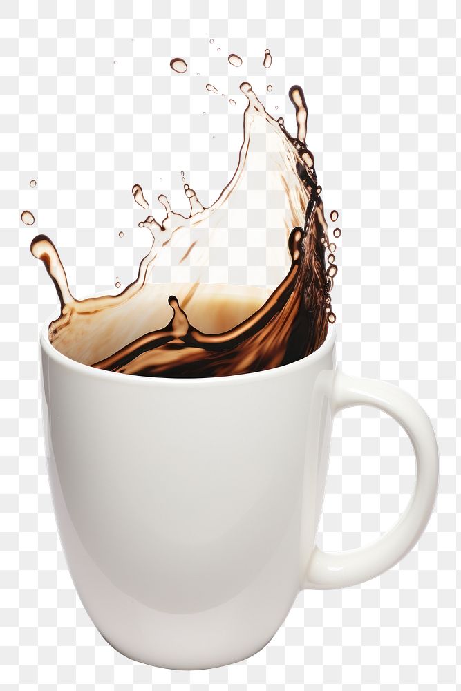 PNG Coffee mug drink cup. 