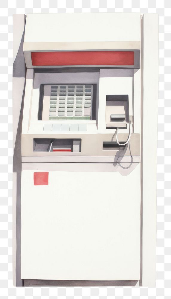 PNG Atm machine white background architecture. AI generated Image by rawpixel.