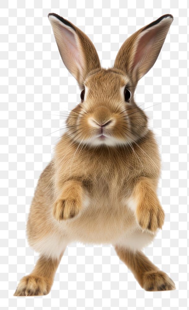 PNG Rabbit jumping animal mammal rodent. AI generated Image by rawpixel.