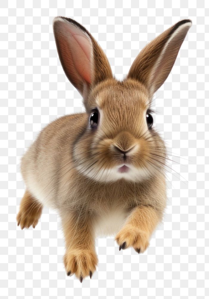 PNG Rabbit jumping animal mammal rodent. AI generated Image by rawpixel.