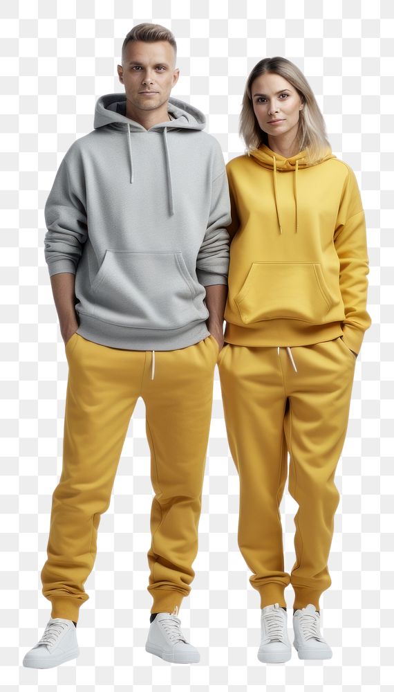 PNG  Same outfits sweatshirt white background togetherness. AI generated Image by rawpixel.