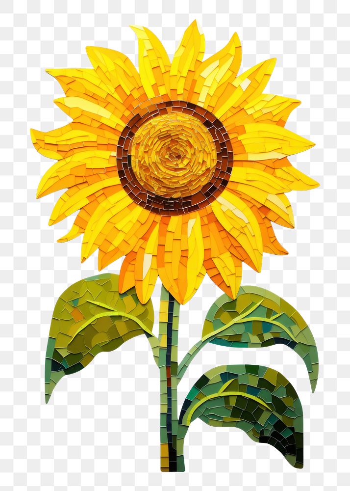 PNG Sunflower sunflower plant art. 