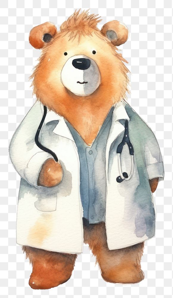 PNG Capybalas Doctor cartoon doctor mammal. AI generated Image by rawpixel.