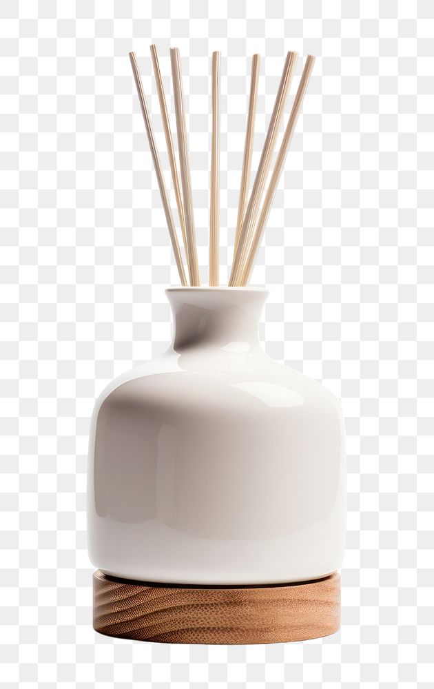 PNG  Diffuser porcelain vase . AI generated Image by rawpixel.