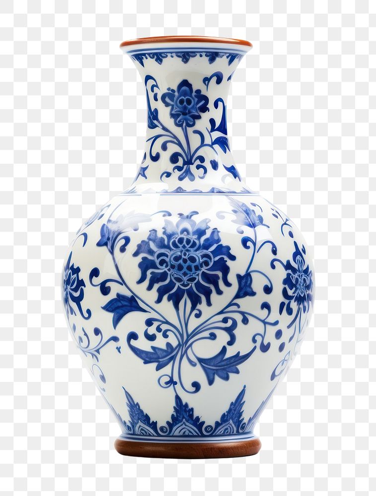 PNG  Chinese vase porcelain pottery art. 