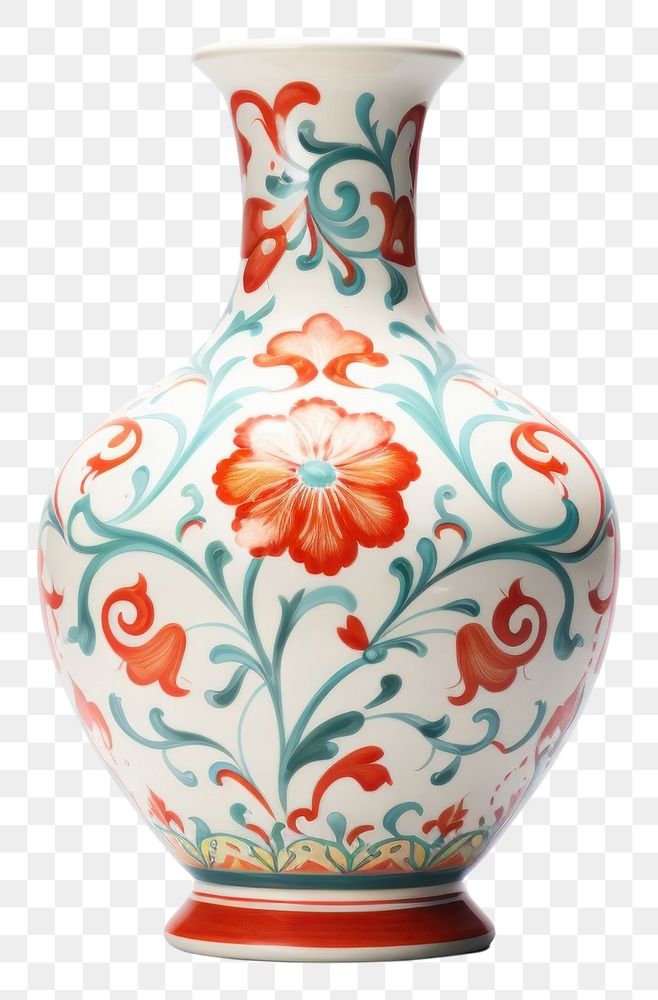 PNG Chinese vase porcelain pottery art. AI generated Image by rawpixel.