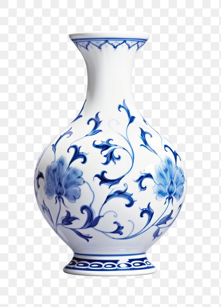 PNG Chinese vase porcelain pottery white. 