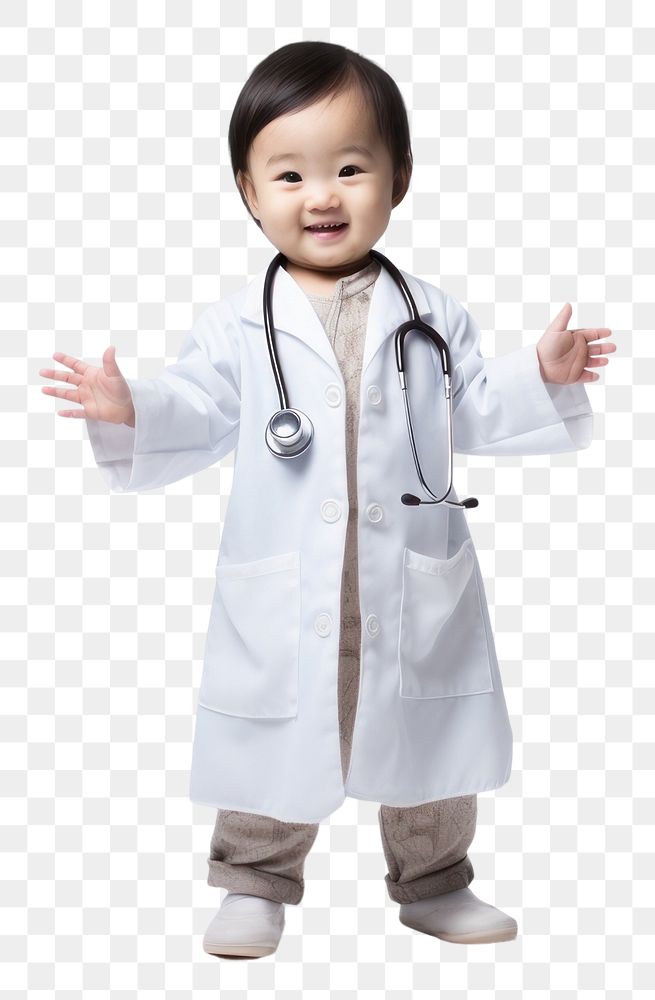 PNG Chinese baby portrait doctor photo. 