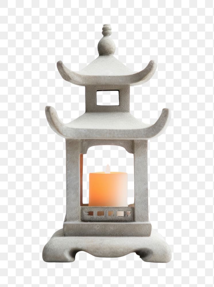 PNG  Chinese stone lantern lamp white background spirituality. AI generated Image by rawpixel.