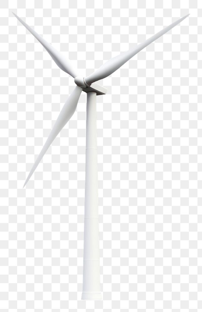 PNG Wind turbine windmill machine white background