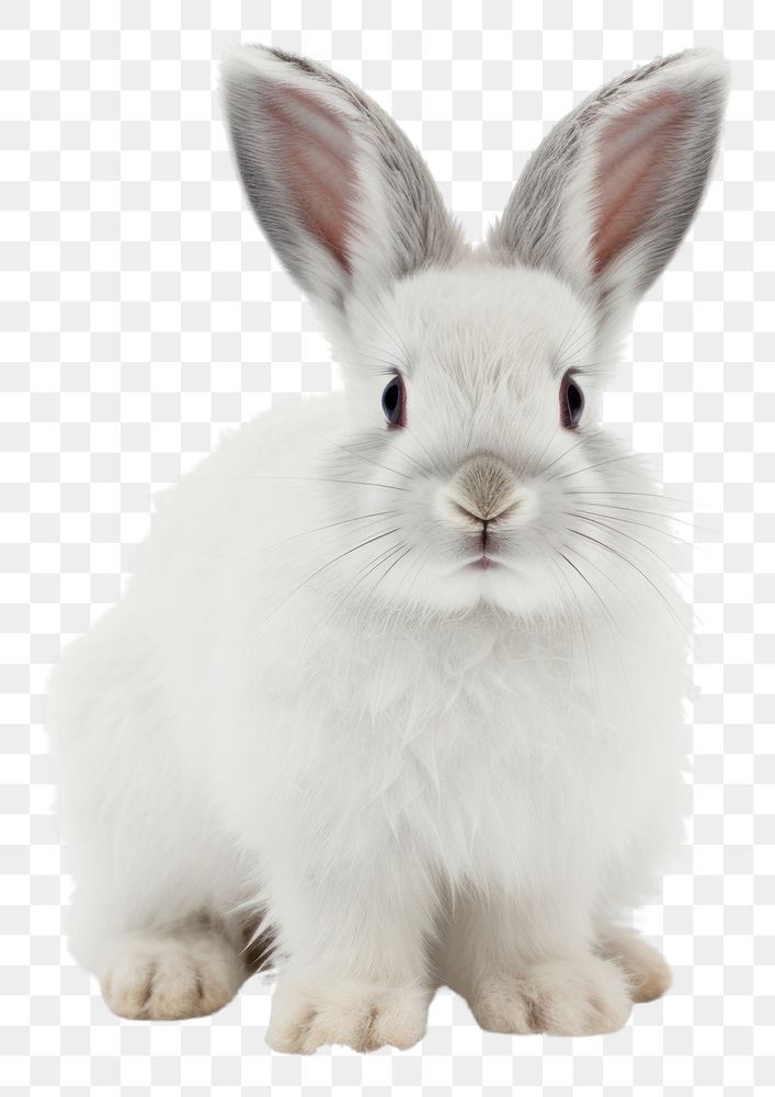 PNG Snowshoe hare animal mammal rodent. AI generated Image by rawpixel.