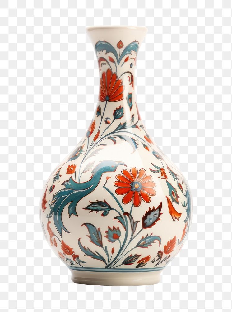 PNG  Vase porcelain pottery art. 
