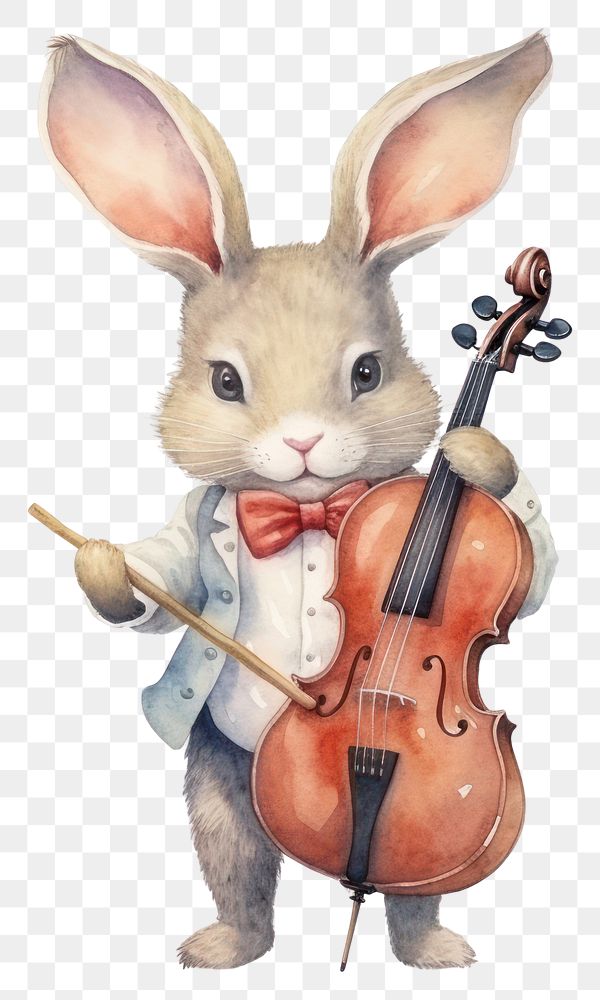 PNG Rabbit violin animal rodent. 