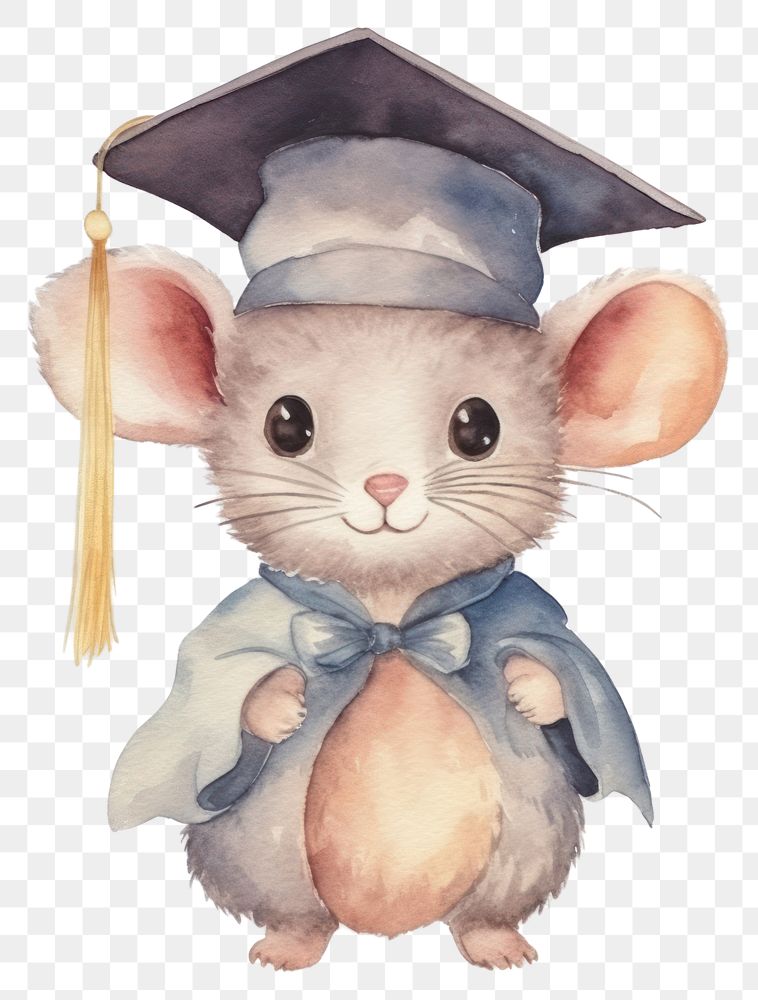PNG Mouse animal rat graduation. AI generated Image by rawpixel.
