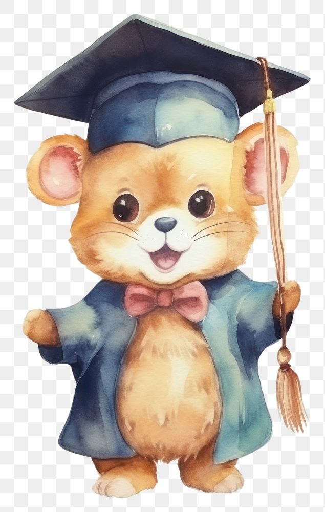 PNG Mouse graduation mammal animal. AI generated Image by rawpixel.