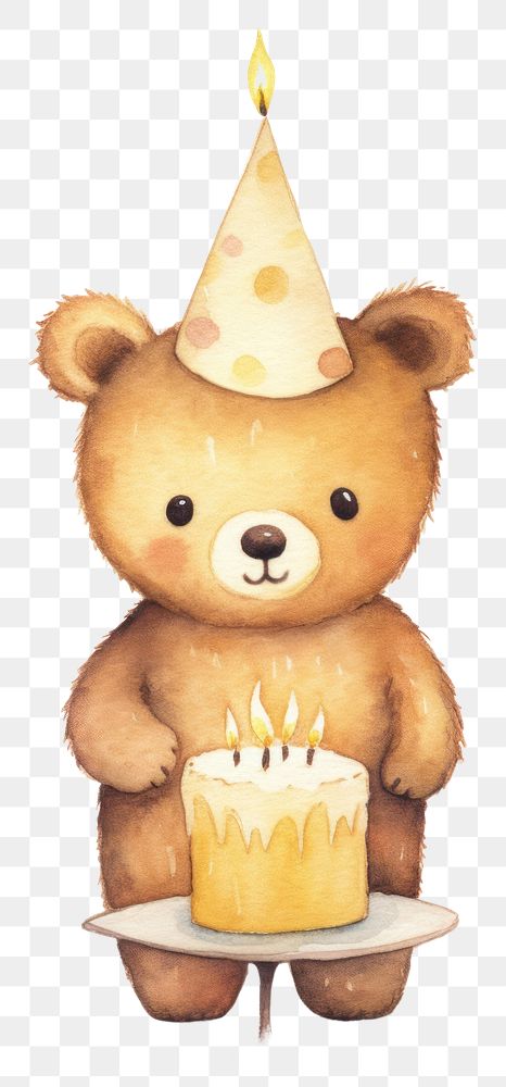 PNG Bear cartoon candle toy. 