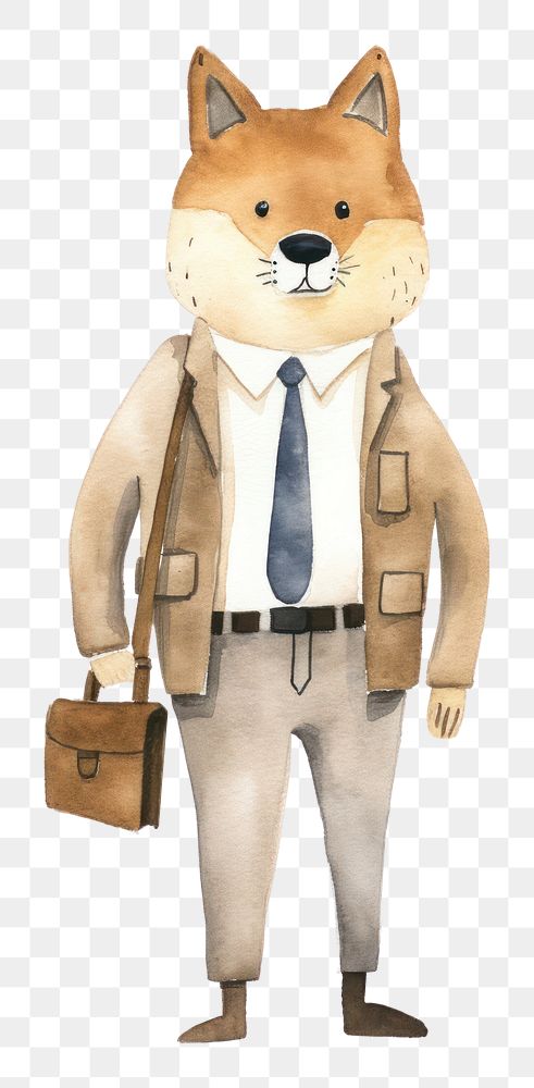 PNG Dog business man cartoon animal  