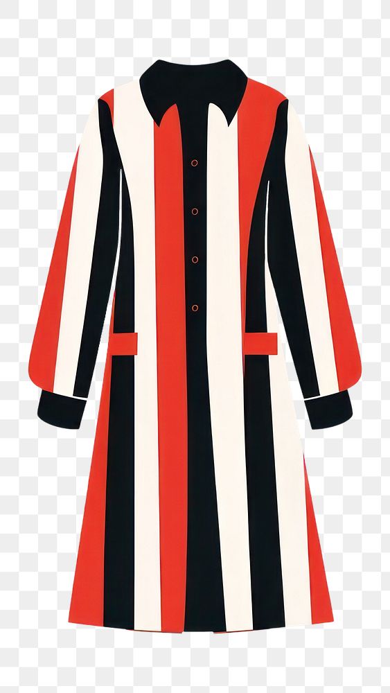 PNG A striped shirt dress fashion sleeve coat. AI generated Image by rawpixel.