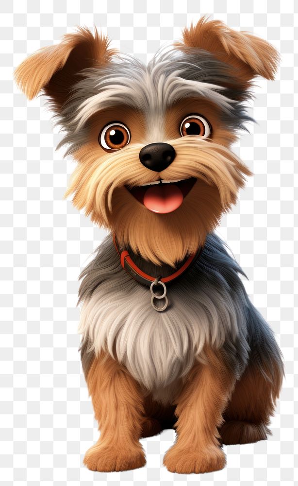 PNG Yorkie terrier cartoon mammal. 