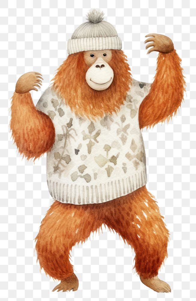 PNG Toy representation creativity orangutan. AI generated Image by rawpixel.