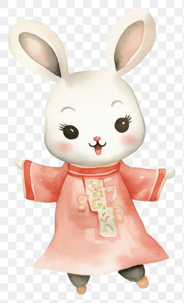 PNG Rabbit animal cute toy. 