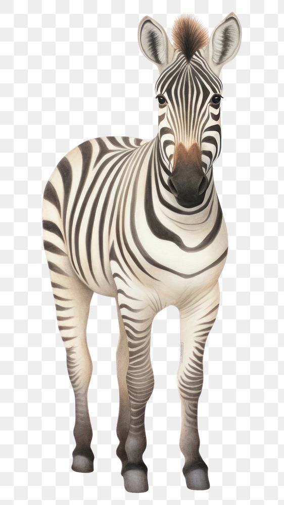 PNG Zebra wildlife animal mammal. AI generated Image by rawpixel.