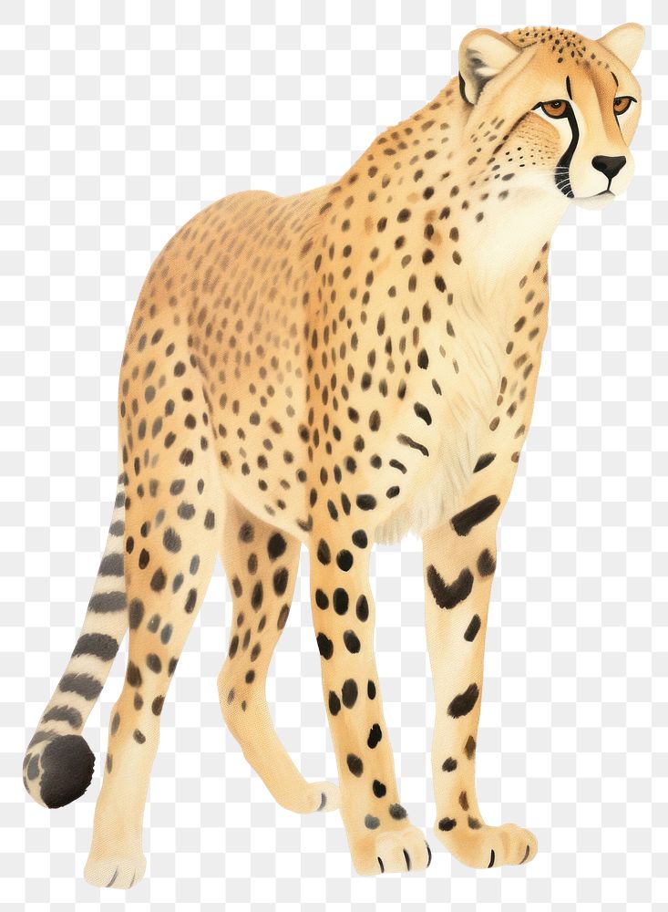 PNG Cheetah wildlife animal mammal. AI generated Image by rawpixel.