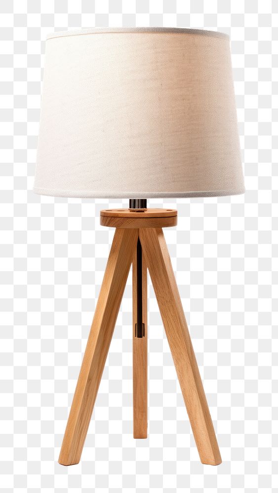 PNG Table lamp lampshade white white background. AI generated Image by rawpixel.