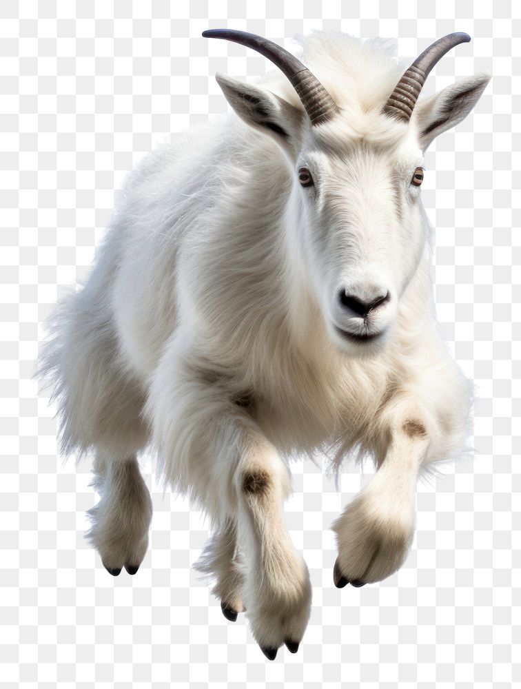 PNG Mountain goat livestock wildlife animal. AI generated Image by rawpixel.