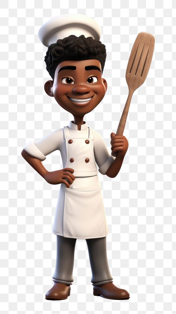 PNG Chef cartoon cook white background. AI generated Image by rawpixel.